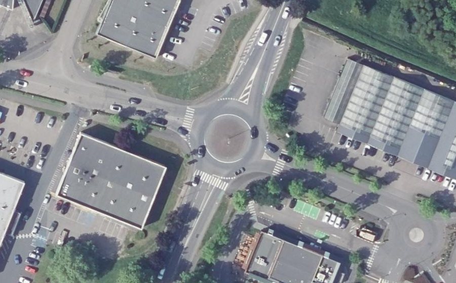 Vue aérienne du Route des Romains