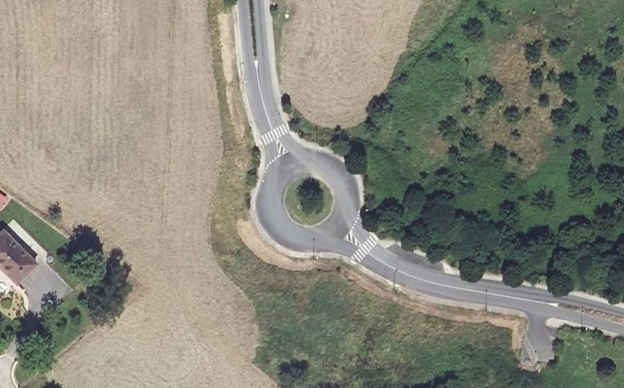 Vue aérienne du Rue René Dumont