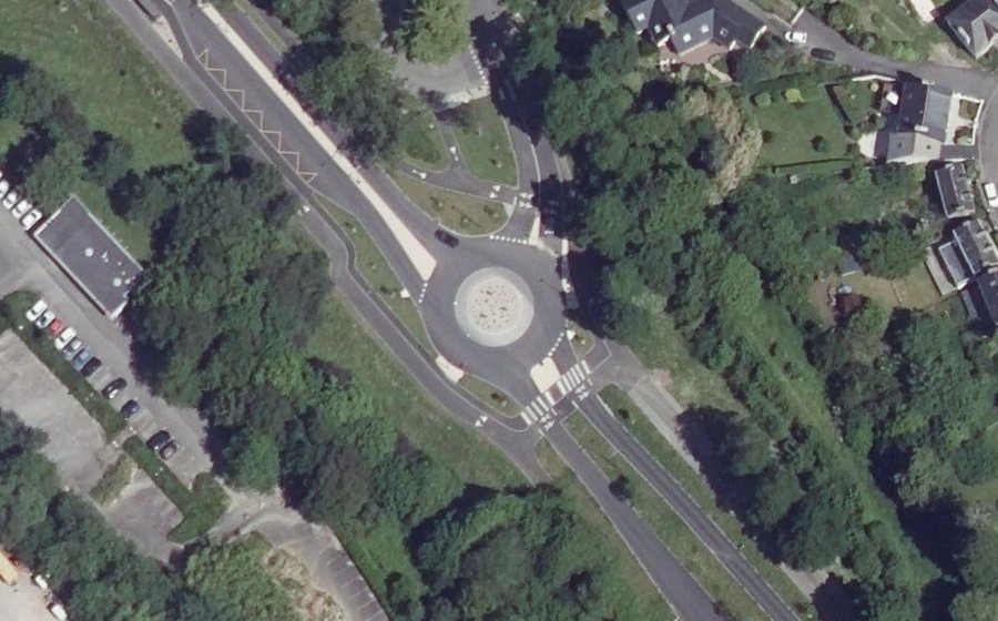 Vue aérienne du Boulevard de France