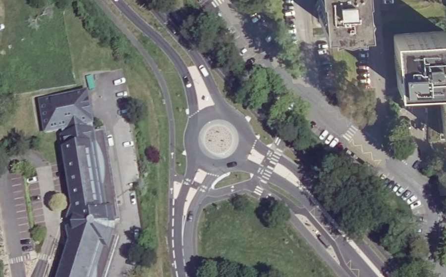 Vue aérienne du Boulevard de France
