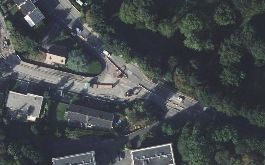 Vue aérienne du Rond-point anonyme n°1343988956