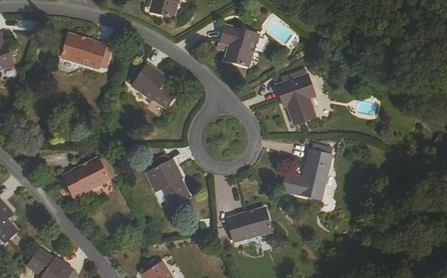 Vue aérienne du Rue du Trou Nizeau