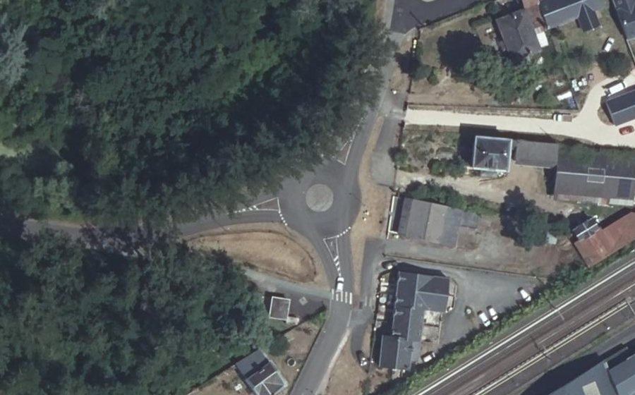 Vue aérienne de la Place du Sevrage
