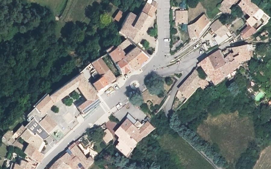 Vue aérienne du Place de la République