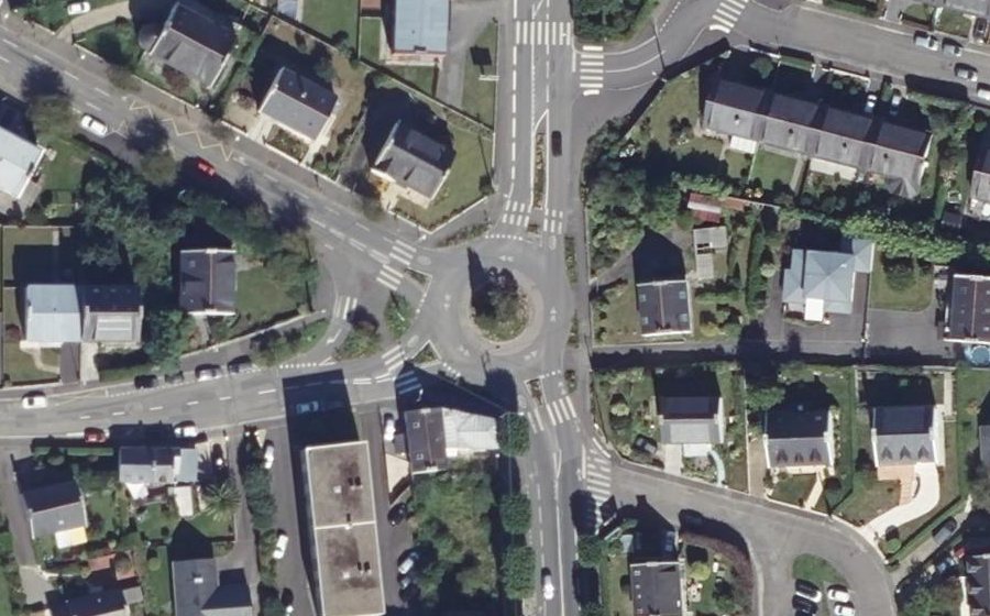 Vue aérienne du Rond-Point de Koat Bihan