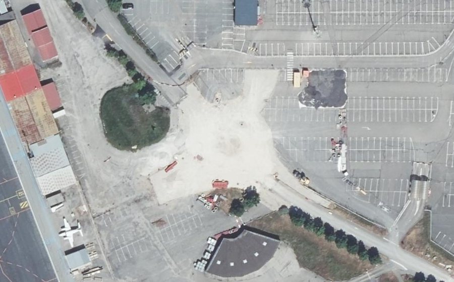 Vue aérienne du Rond-point anonyme n°1347334438