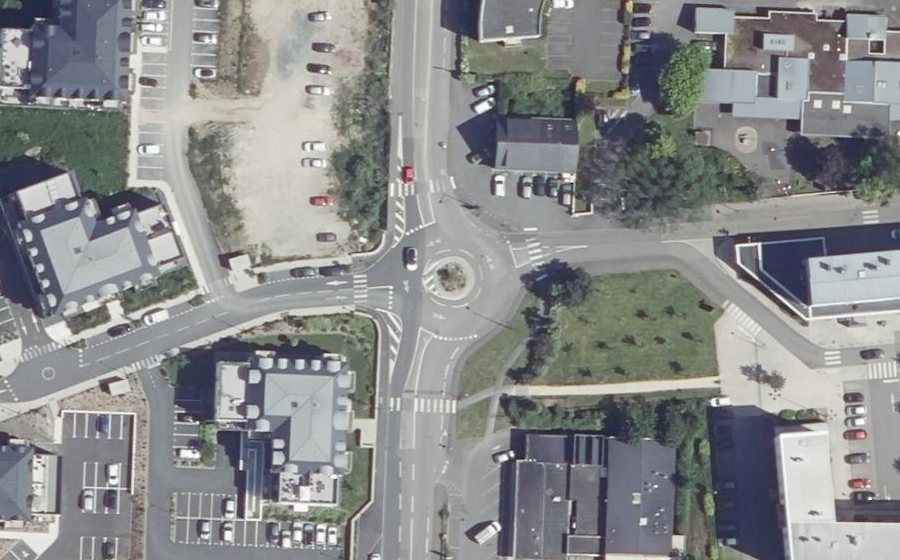 Vue aérienne du Rond-Point de Kerandon