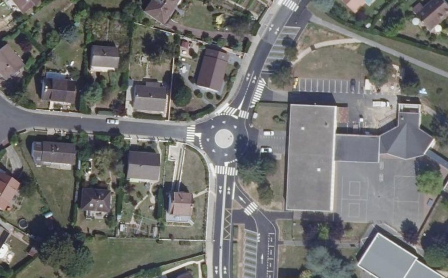 Vue aérienne du Avenue Foch