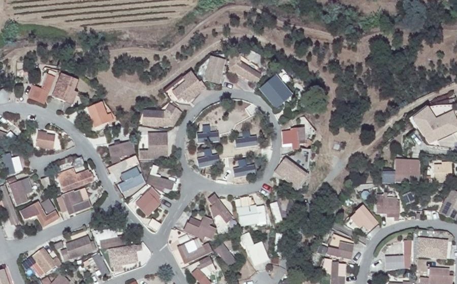 Vue aérienne du Domaine des Baux