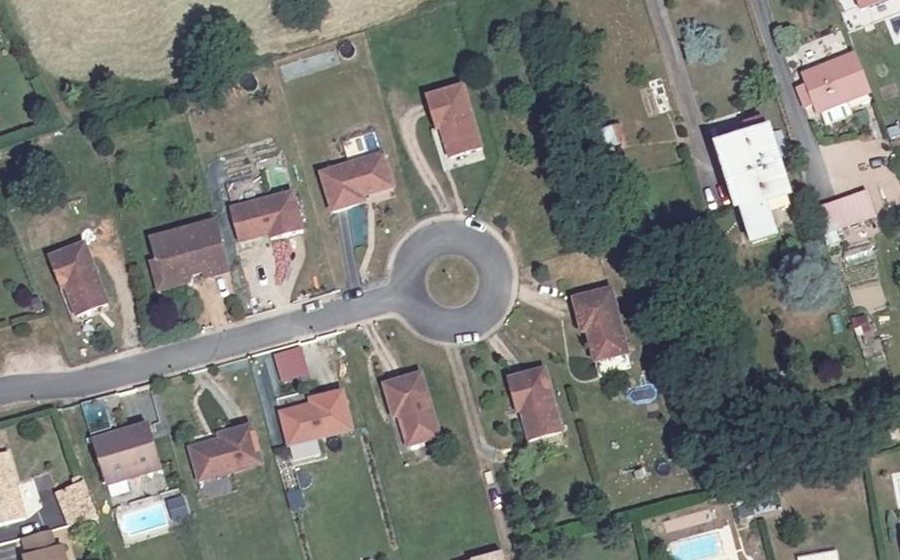 Vue aérienne du Rue du Clos Dallon