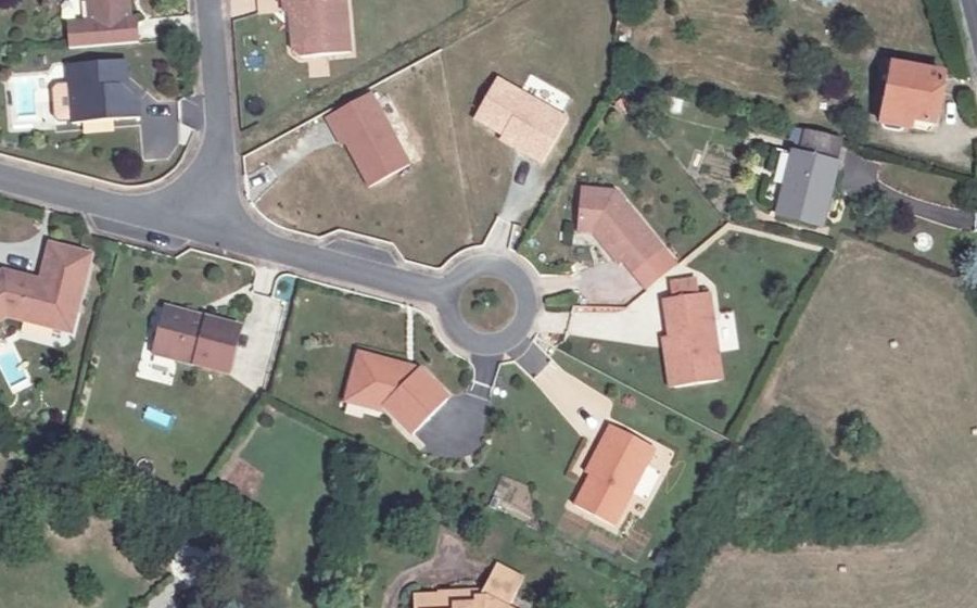Vue aérienne du Rue du Champ Dallon