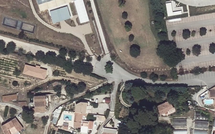 Vue aérienne du Chemin de la Capelane