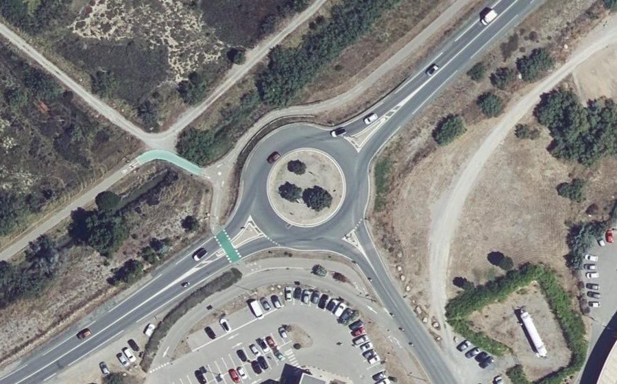 Vue aérienne du Rond-Point de Bramofam