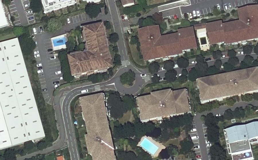 Vue aérienne du Rue de la Louisiane