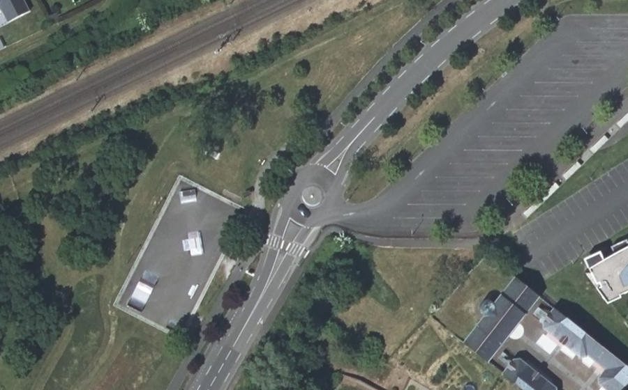 Vue aérienne du Boulevard Joseph Vincent