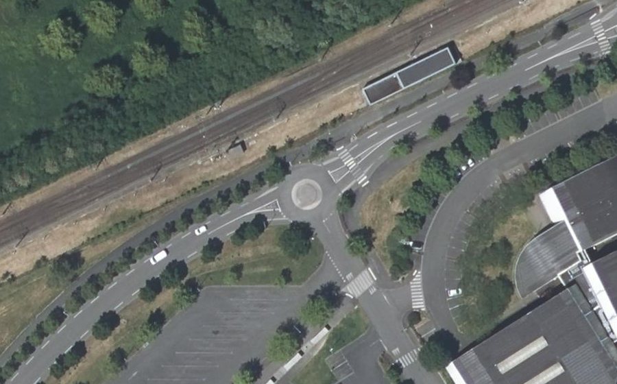 Vue aérienne du Boulevard Joseph Vincent