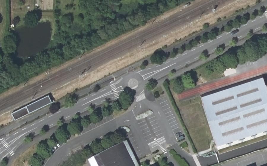 Vue aérienne du Boulevard Joseph Vincent