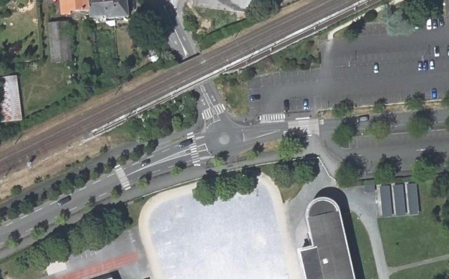 Vue aérienne du Boulevard Joseph Vincent