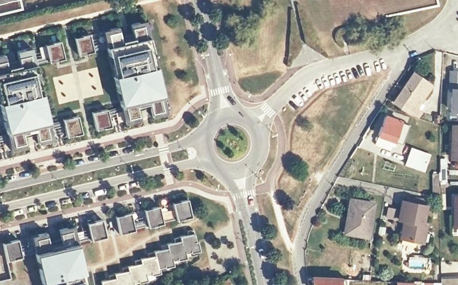 Vue aérienne du Carrefour de Jocelyn