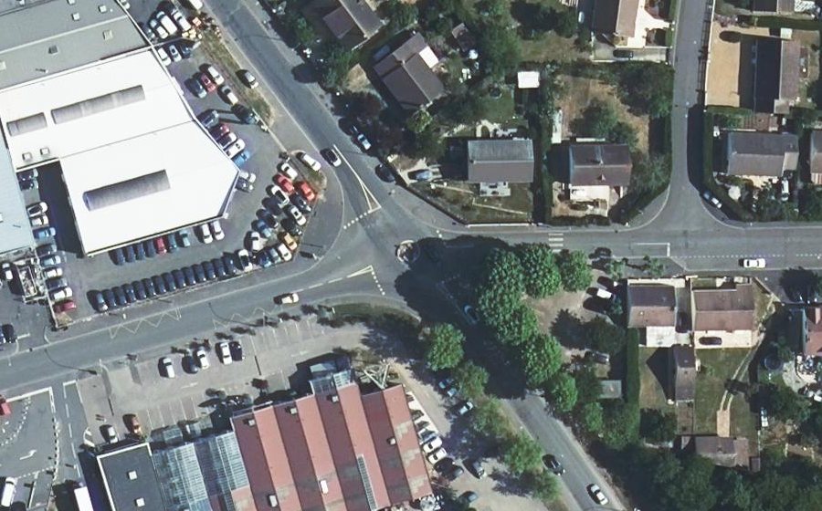 Vue aérienne du Rue de Nuisement