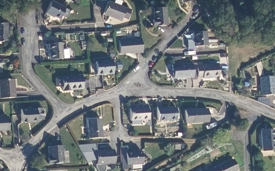 Vue aérienne du Rue des Églantiers