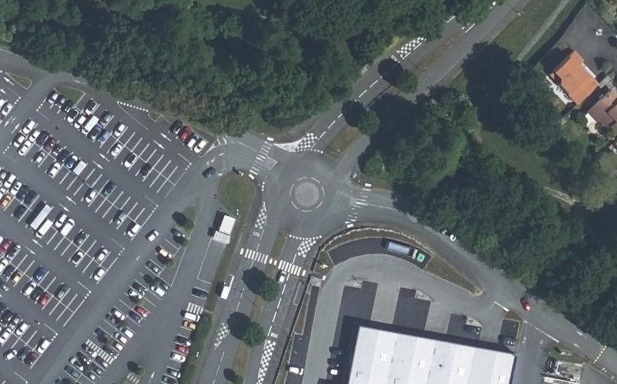 Vue aérienne du Avenue du Maréchal Kœnig