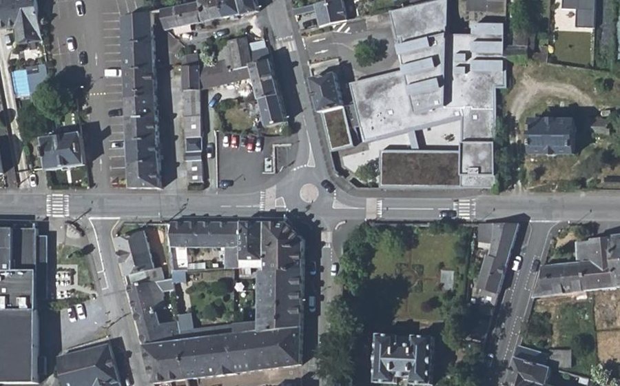 Vue aérienne du Rue Jean Jaurès