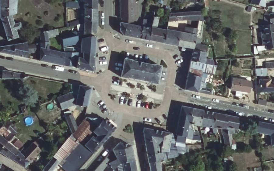 Vue aérienne du Place Albert Liebault