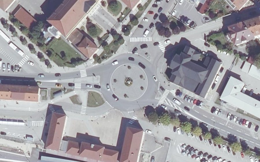 Vue aérienne de la Place Villingen-Schwenningen