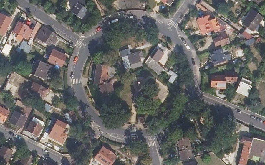 Vue aérienne du Rond-Point de la Chasse