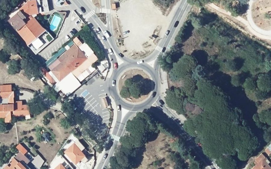 Vue aérienne du Rond-Point de Pujol