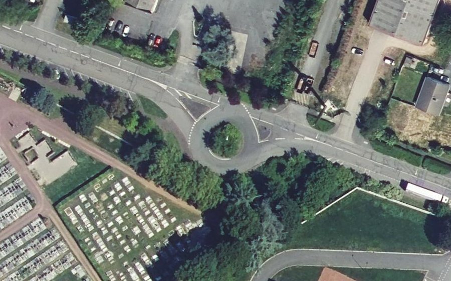 Vue aérienne du Rue Maurice Caullery