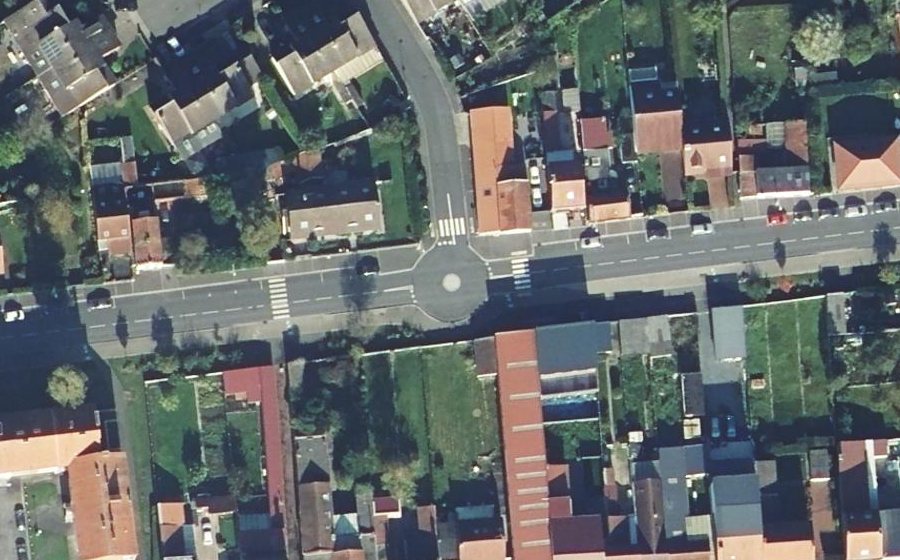 Vue aérienne du Rue du Chemin Vert