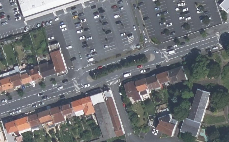 Vue aérienne du Avenue de la Marne