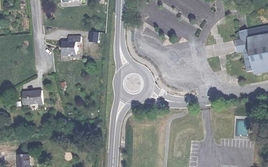 Vue aérienne du Giratoire du Grénit