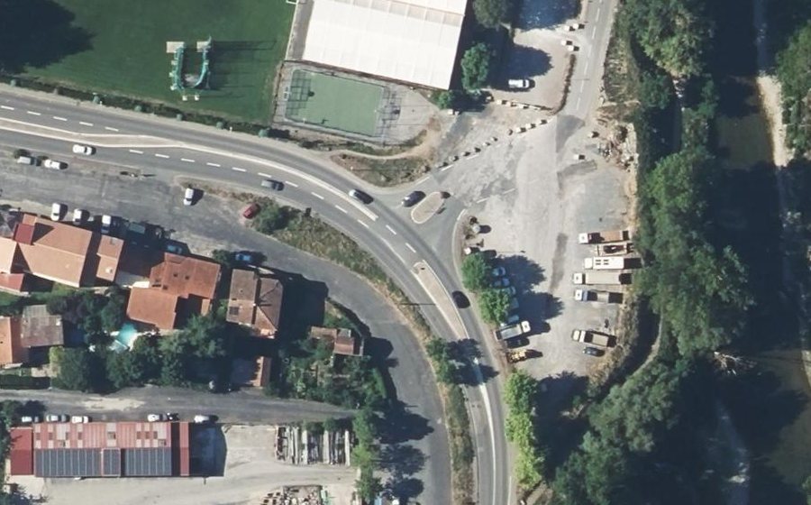 Vue aérienne du Rue Émile Lauret