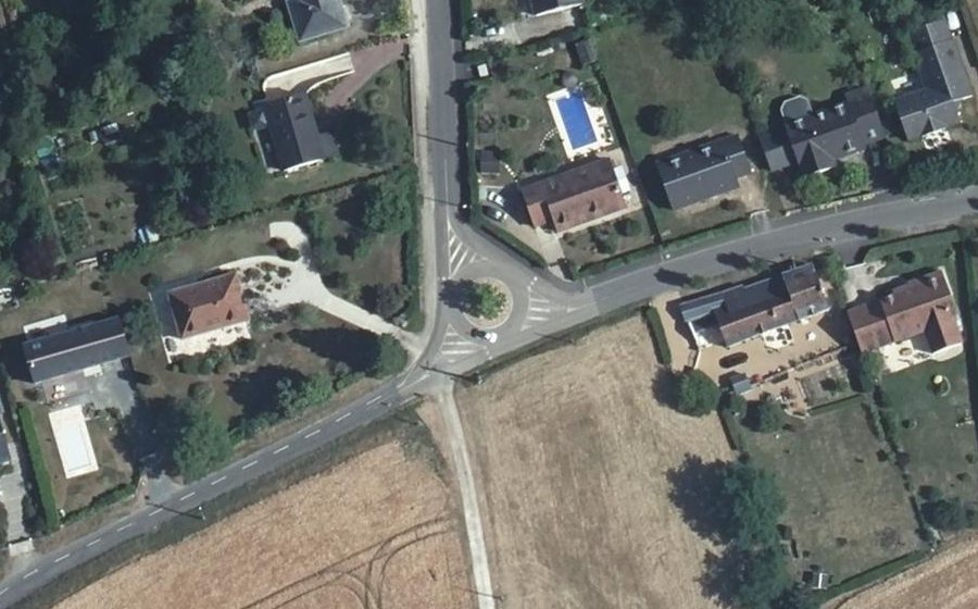Vue aérienne du Rue des Lapidaires