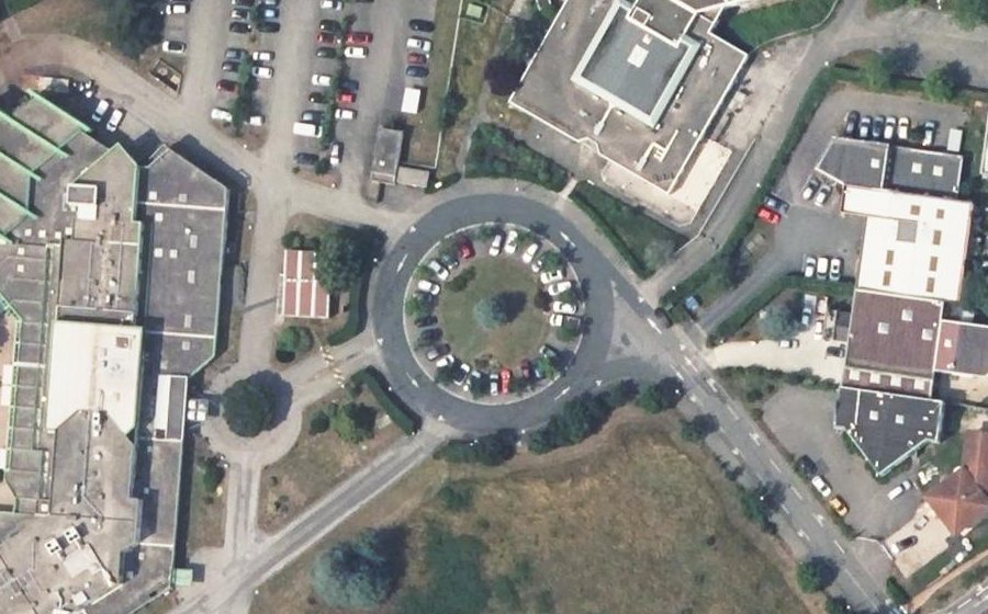 Vue aérienne du Rue des Sources