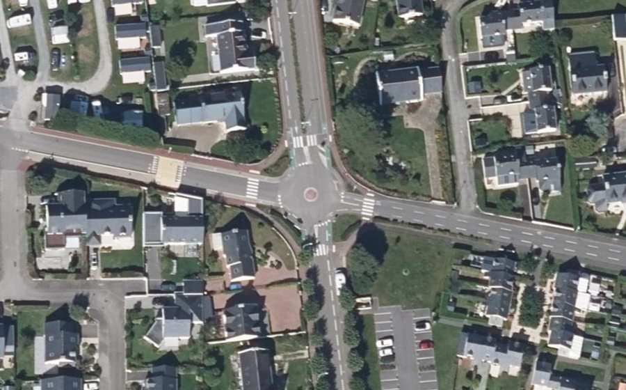 Vue aérienne du Boulevard René Cassin