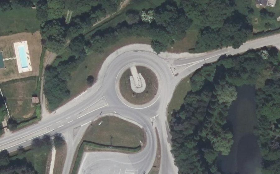 Vue aérienne du Route de la Carrière