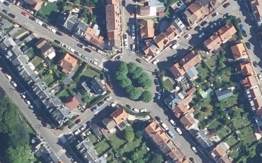 Vue aérienne de la Place Marcellin Berthelot