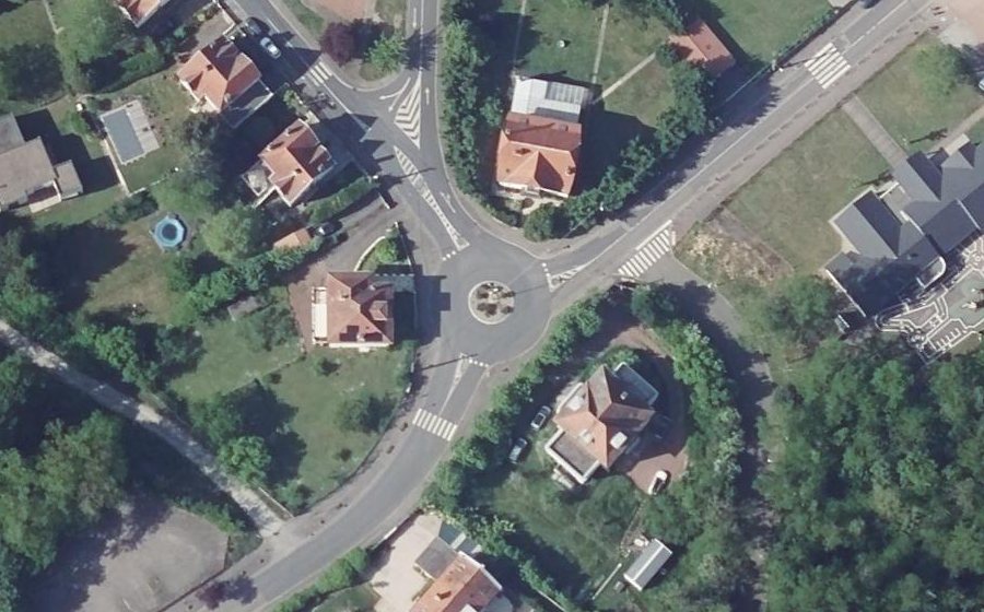 Vue aérienne du Rue de France