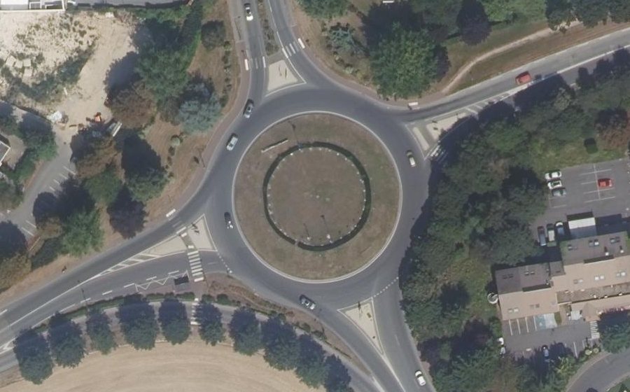 Vue aérienne du Carrefour de l'Europe