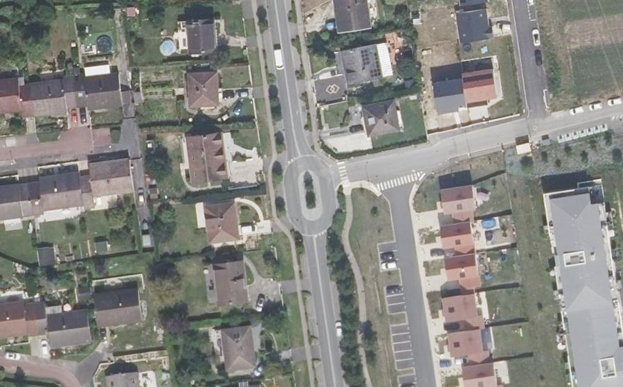 Vue aérienne du Avenue d'Égly