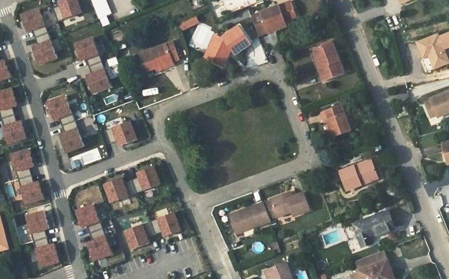 Vue aérienne du Allée des Amandines