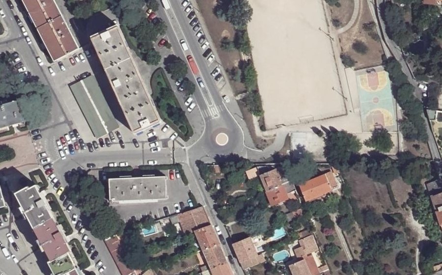 Vue aérienne du Boulevard de Roux