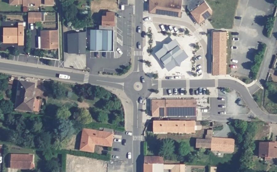 Vue aérienne du Grand'rue