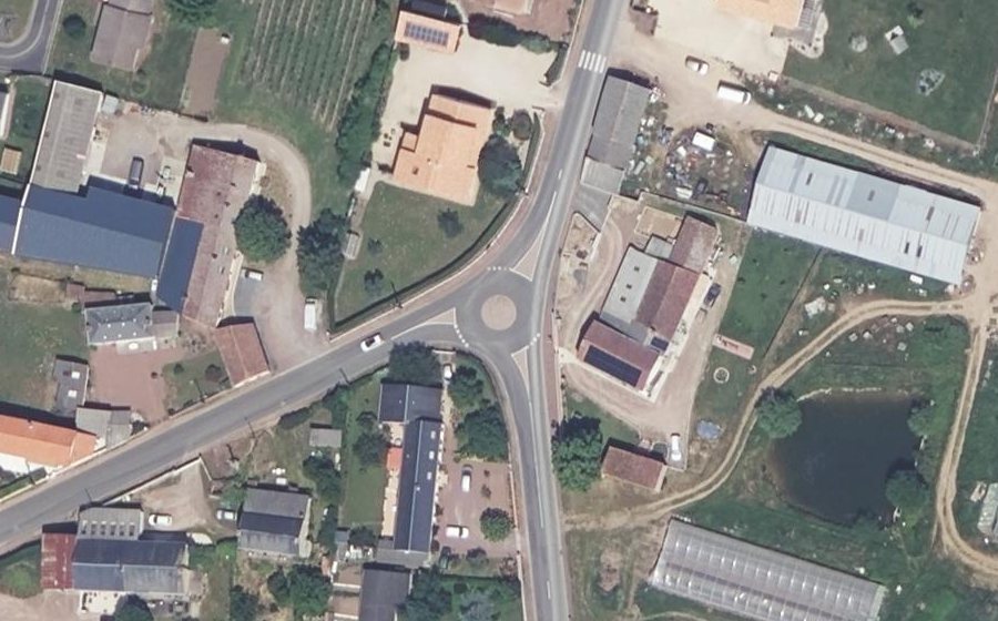 Vue aérienne du Rue du Calvaire