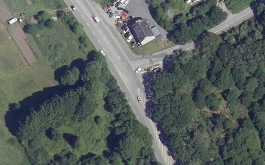 Vue aérienne du Route de Bénodet