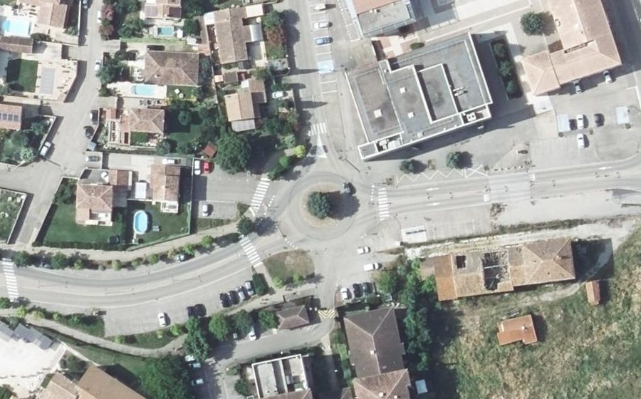 Vue aérienne du Avenue des Prés d'Arlac